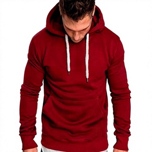 Sweat à capuche pour homme de haute qualité, col en polaire uni, 100% coton, saison hivernale, vente en gros, logo personnalisé, écologique, doublé - Product Image 1