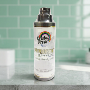 CRYSTAL FRESH Poudre déodorante unisexe pour les pieds et le corps 110 g FPL-110 Citronnelle Certifiée ISO9001 Bangkok - Product Image 1