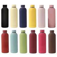 500ml Bouteille d'eau isolée en acier inoxydable Gourde D'eau Enfant Gourd Thermos Kola Thermes Bouteille d'eau
