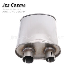 2 In Muffler Pipe Pair Of 2.0" X 19" Universal Stainless Steel Glass Pack Exhaust Resonators – Single Inlet/Outlet, 1-Year Warranty Glass Pack Muffler 2.5 - Foto 5
