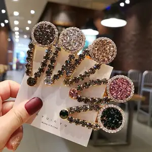 2022 versione coreana East Gate hairpin crystal hairclips strass scoppi clip duckbill clip moda parola clip femminile