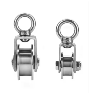 Ruedas de suspensión de elevación de rodillos de alta resistencia con ranura en forma de V/en U/en forma de <span class=keywords><strong>H</strong></span> de acero inoxidable y poleas de pista - Product Image 2