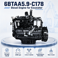 Motor Diésel Confiable CUMS Serie 6BTAA5.9 6BTAA5.9-C178 EPA Tier 2 para Excavadoras, Cargadoras y Maquinaria de Construcción