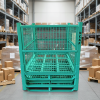 Étagère à palettes en fil métallique robuste de la marque YOUGU |   Plateau de stockage empilable pour chariot élévateur en acier Q235, 1000 kg, galvanisé à chaud