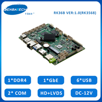 Placa Base Industrial Integrada Android RK36B Rk3568 HD LVDS 2G LPDDR4 16G EMMC 6 USB 2 TTL 2 COM 12V