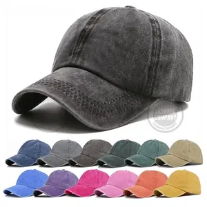Washed Vintage Distressed Adjustable Kids Plain Cotton Custom Embroidery Logo Baseball Caps Unstructured Dad Hats For Children