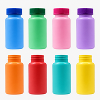 Bouteille en plastique PET durable de 150 ml pour capsules, conteneur pour comprimés, flacon à vitamines, service OEM pour le remplissage de produits de santé