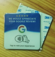 Support de Comptoir en Acrylique NFC Tap to Review Card 13.56MHz pour Restaurants, Drive-Thrus, Hôtels, Vente en Gros Direct Usine