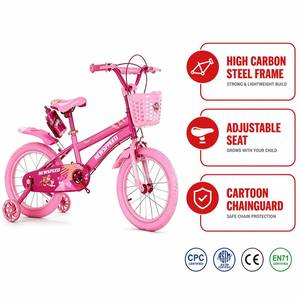 Vélo pour filles princesse avec panier et siège pour poupée, design unique et tendance, 12 pouces, pour enfants de 3 à 5 ans, en promotion - Product Image 1