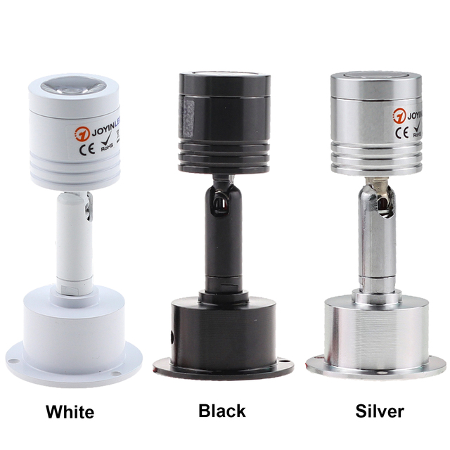 LED Spotlight 1X3W 12V Surface Mini LED Spot Light Small Ceiling Downlight Wall Spots Jewelry Showcase Cabinet Lighting