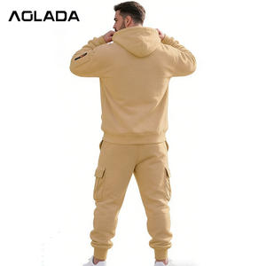 OEM 공장 맞춤형 반사성 통기성 캐주얼 프린트 솔리드 윈드브레이커 스웨트셔츠 및 면바지 남성 트랙수트 - Product Image 2