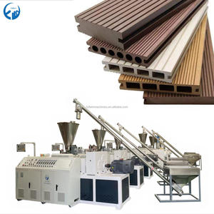 Ngoài trời PP PE WPC PVC hàng rào decking hồ sơ máy đùn cho gỗ nhựa sàn khung tường Bảng điều khiển trang trí Hội Đồng Quản Trị - Product Image 1