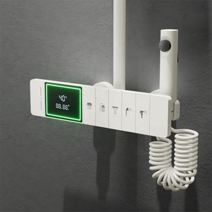 Ensemble de <span class=keywords><strong>douche</strong></span> à tuyau à main et ensemble de <span class=keywords><strong>douche</strong></span> de salle de bain mural intégré - Product Image 4