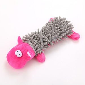 <b>Mop</b> Plush Animal Modeling Eco-Friendly Dog Chew Toys with Built-in Loud Feature for Indoor/Outdoor Use Funny Style - Product Image 3
