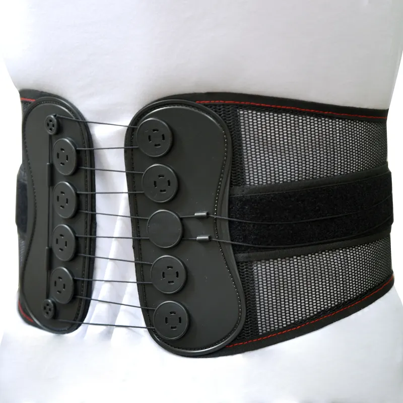 Sistema de polea de cordón ajustable, cinturón de soporte de cintura Lumbar