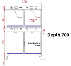 Veteriner kliniği kullanımı için veteriner tıbbi ekipman paslanmaz çelik katı desen dayanıklı köpek kafesi - Product Image 6