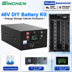 Boîtier de batterie Lifepo4 48V 51.2V JK V19 BMS pour le marché polonais, livraison rapide DDP, kit batterie lithium DIY, boîtier métallique pour ESS domestique - Product Image 1