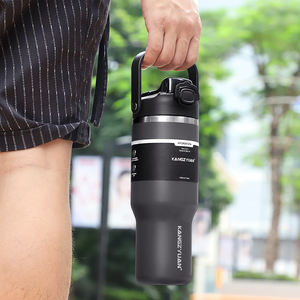 تفريغ مزدوج الجدار مع مقبض قابل للتخصيص من الفولاذ المقاوم للصدأ 32 أونصة - Product Image 5