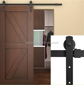 <span class=keywords><strong>Kit</strong></span> matériel pour porte de grange, sangle à crochets en laiton satiné, quincaillerie pour roulement - Product Image 6