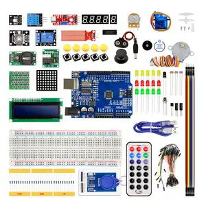 Robotlinking, placa de desarrollo de proyectos PCB de programación basada en escudo multifunción, actualizaciones para principiantes para Arduino Starter Kit