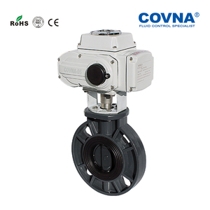 Válvula de Mariposa de PVC COVNA DN100 de 4 Pulgadas PN10 con Asiento de EPDM y Accionamiento Motorizado - Product Image 3