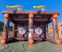 Outdoor-Miet-Karnevalsspiele: Aufblasbares Axtwurfspiel aus umweltfreundlichem PVC-Material für Erwachsene und Kinder