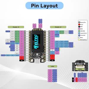 Scheda di Sviluppo ESP32 LoRa V4 con Modulo ESP32-S3 SX1262, 2MB PSRAM, 16MB Flash, Antenna 915MHz, Display OLED, LoRaWAN <span class=keywords><strong>IoT</strong></span> - Product Image 4
