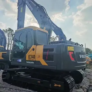 ¡Estado de primera categoría! Excavadora autousada VOLVO EC140 de suministro urgente Excavadora usada impecable excelente estado excavadora usada