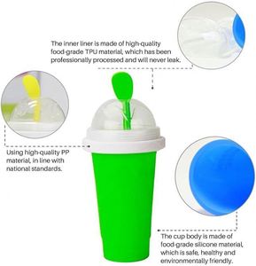 New Arrivals Magic Cup Slushy Maker Reusable Instant Slushie Cup With Lid Food Safe Silicone Squeeze Icy Cup - Product Image 4