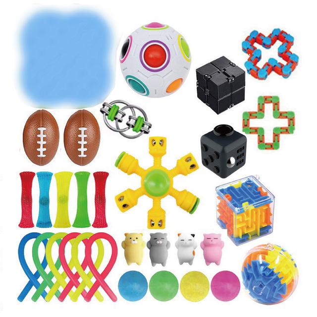 2025 New Funny Combination 50 Pieces Extrusive-solving Fidget Kids Toys Factory Hot Selling Various Styles Toy Set Wholesale