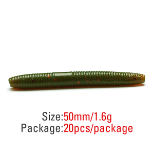 Mejor oferta al por mayor suave cebo 20 unids/bolsa DE FÁBRICA DE 50mm1.6g extraña acción de natación se hunde la cabeza de la plantilla bajo de señuelo - Product Image 2
