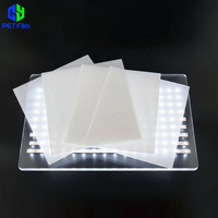 Fournisseur GY de feuilles de plastique PET résistantes, film de diffusion de lumière pour éclairage LED avec film diffuseur de lumière LED découpé sur mesure