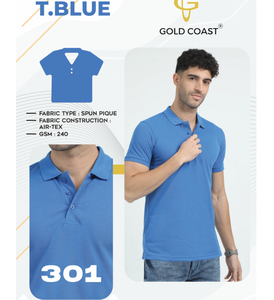 Camiseta de Piqué de Primera Calidad para Hombre, 240 GSM, Tejido Air Tex, Transpirable, Ajuste Cómodo, Ropa Casual y Deportiva - Product Image 2