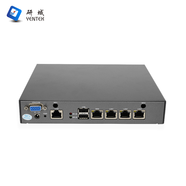 Fanless Industrial Mini Firewall Appliance Intel J1900 J4125 N95 4x GbE LAN Router Gateway Network Security PC