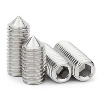 Vis de réglage à pointe conique en acier inoxydable M8, boulon M6 M10, accessoires de quincaillerie, vis de réglage à douille hexagonale