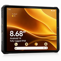 Tablette robuste Android 14 8,68 pouces avec GPS pour UTV, charge rapide 33W, étanche IP68, batterie 8000mAh, autonomie de 11 heures, appareil photo 32MP + 48MP