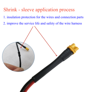 カスタムワイヤーハーネスOEMケーブルXT30電源配線ハーネスXT30U-F XT30U-M 抵抗付きOリング端子16AWGケーブルアセンブリ - Product Image 3