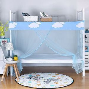 Mosquito Net For Bunk Beds Extra Large Fully Enclosed Hanging Bed Canopy For Children All Season Use - Product Image 1