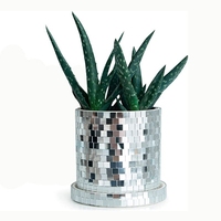 Nouveau DISCO Décoration intérieure Pot de fleurs Disco Ball Pot de fleurs Pot de fleurs en plastique