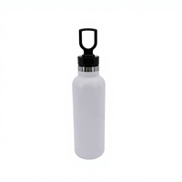 Bouteille d'eau isotherme à double paroi en acier inoxydable, sans BPA, portable, étanche, pour le camping en plein air, 650 ml (22 oz), maintien au chaud ou au froid pendant 12 à 24 heures