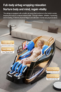 Fauteuil de massage corporel complet 6D certifié CE ODM, zéro gravité, commande vocale, Bluetooth, chauffage, surveillance de <span class=keywords><strong>la</strong></span> santé, fauteuil inclinable électrique - Product Image 6