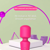 Masseur corporel électrique rechargeable AV Wand avec 10 modes de vibration, jouet sexuel pour femmes, masseur manuel pour le clitoris féminin