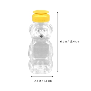 Honey PET Plastic <strong>Bear</strong> Squeeze <strong>Bottle</strong>,food Grade 300ml PET Plastic Squeeze Honey <strong>Bear</strong> <strong>Bottles</strong> with Screw - Product Image 4
