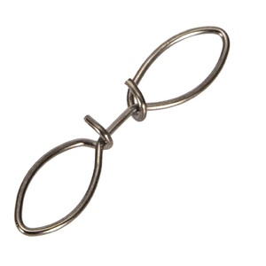 Connecteurs de pêche en acier inoxydable de haute qualité, durables, simples, à rotation rapide, en forme de lunettes, pour la pêche à la carpe et aux leurres de glace, modèle rapide - Product Image 1