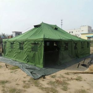 Tente de camping en toile africaine Chenya CY22-2, abri safari à deux poteaux, une chambre, quatre saisons, imperméable 3000 mm, pour 6 à 20 personnes, vente en gros - Product Image 2