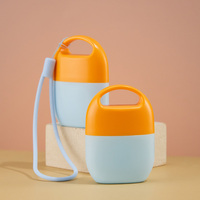 Porte-clés avec flacons de crème à presser pour cosmétiques, mini flacon de crème solaire personnalisé 40 ml, emballage de crème solaire en PE