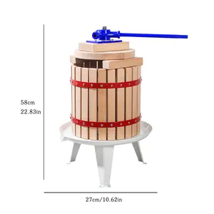 18L Exprimidor Madera al aire libre camping de alta calidad empujado a mano prensa de frutas frescas