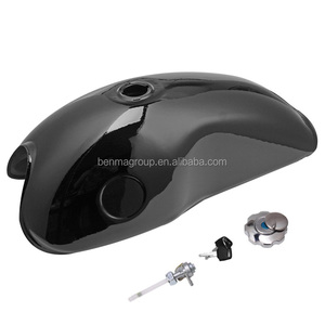 <span class=keywords><strong>ราคา</strong></span>ดีสีดำสแตนเลสเหล็ก 10L 2.6 แกลลอน CB400 XJR400 Cafe RACER รถจักรยานยนต์ถังน้ำมันเชื้อเพลิงถังสำหรับ MOJAVE <span class=keywords><strong>750</strong></span> - Product Image 1