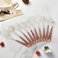 TOALLWIN 2026 – Nouveauté Tendance : Ensemble d'ustensiles de cuisine en silicone effet bois – Ustensiles de cuisson en silicone