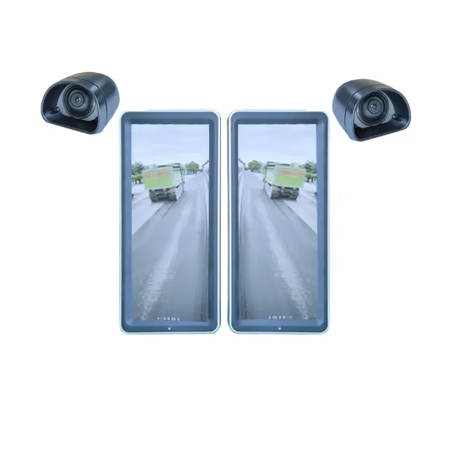 نظام مراقبة بكاميرا من Rongsheng CMS مقاس 12.3 بوصة من الفئة الثانية مرآة رؤية خلفية إلكترونية للحافلة والشاحنة بشاشة عالية الوضوح
